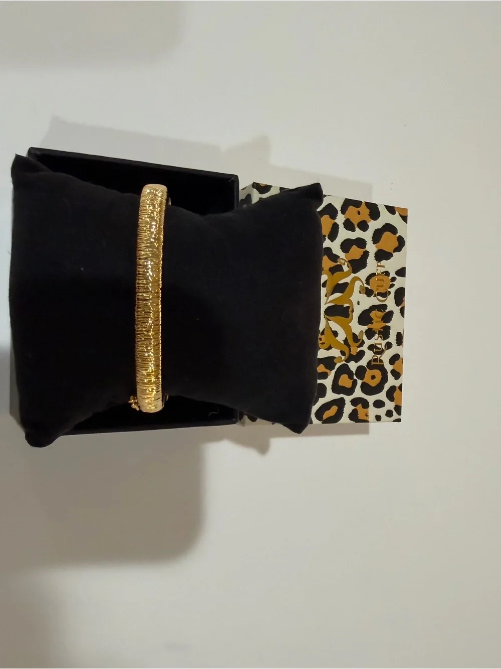 Rustic Cuff Gold Glitter Bangle